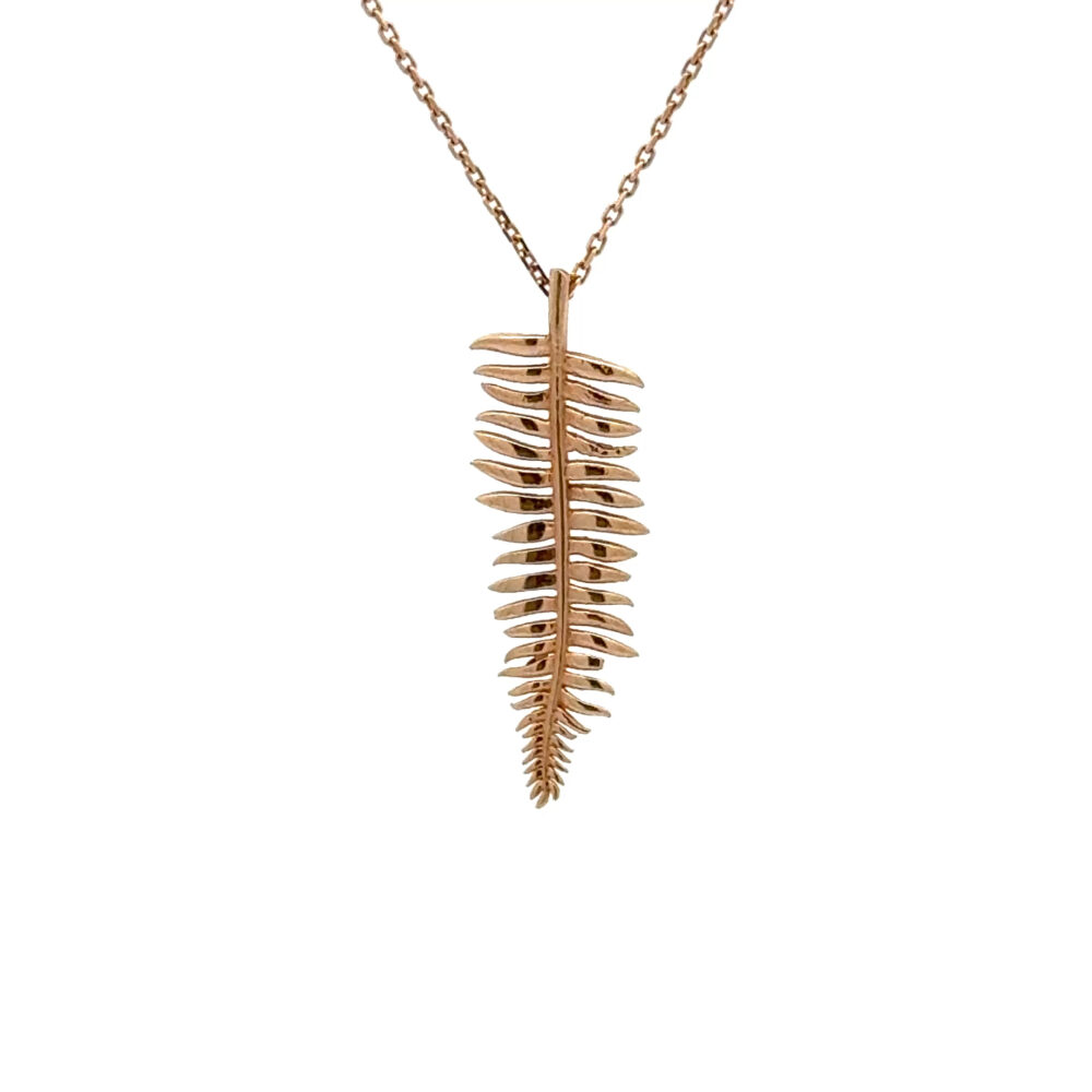 Kuş Tüyü Rose Kolye 78 Kus Tuyu Rose Kolye-TEK065