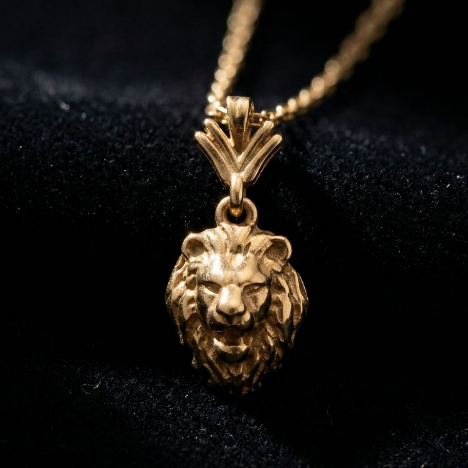 Minimal Dizayn Aslan Kolye 90 Minimal Dizayn Aslan Kolye TEK006 2 2