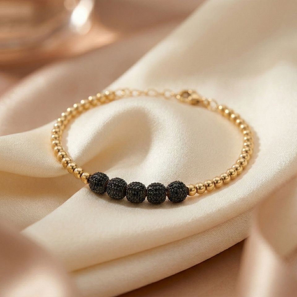 Siyah Tasli Kelepce Bileklik BLK0000022222 2