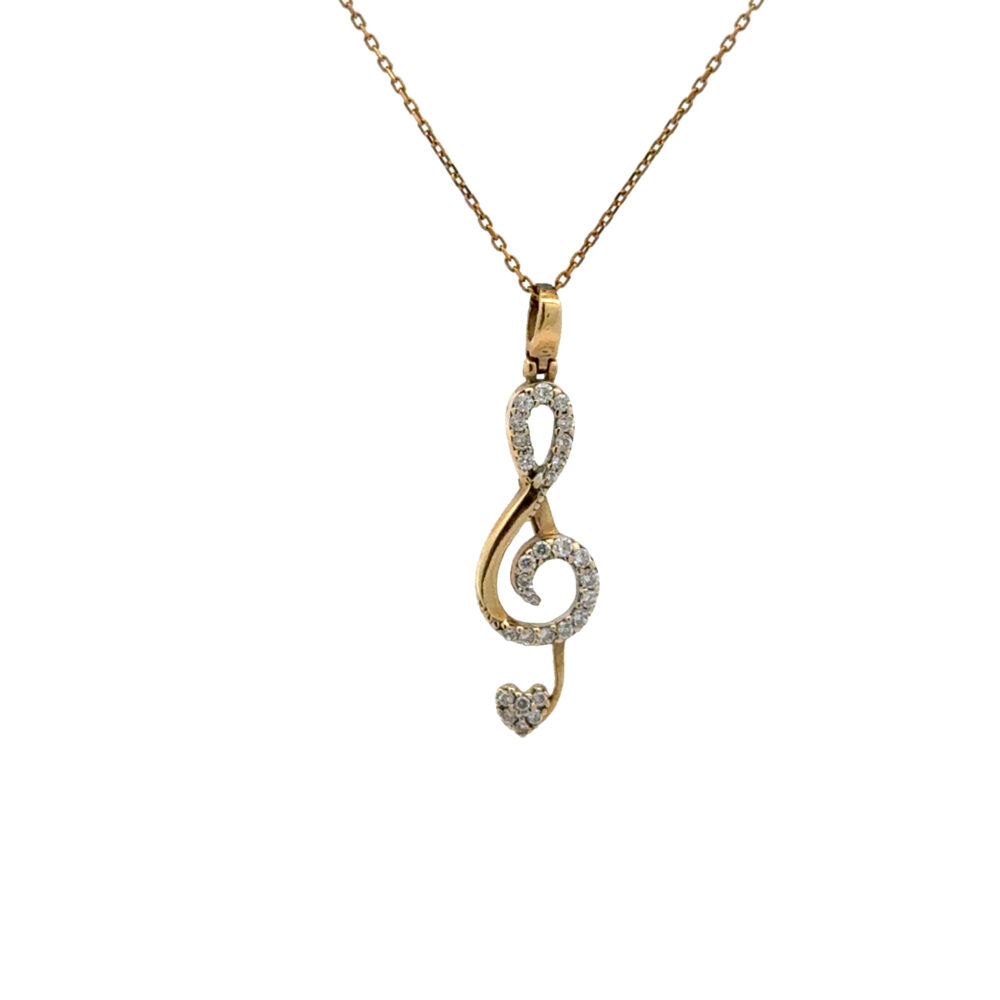 Sol Anahtarı Kolye 86 Sol Anahtari Kolye-TEK071