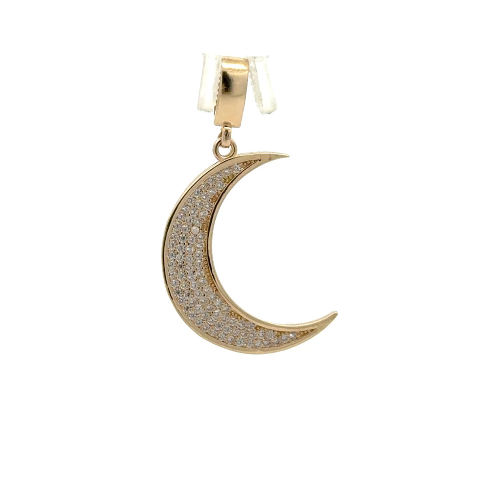 Tas Detayli Hilal Kolye Ucu-KLYU00112233 (1)