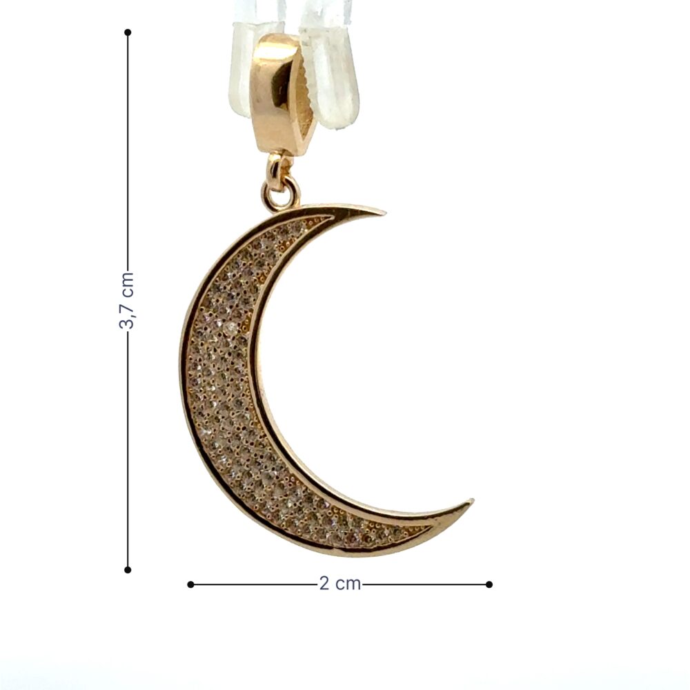 Tas Detayli Hilal Kolye Ucu-KLYU00112233 (1)